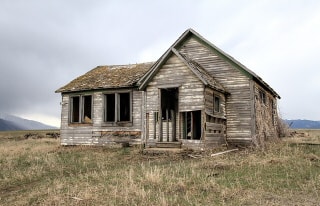 Haus vor der Arbeit